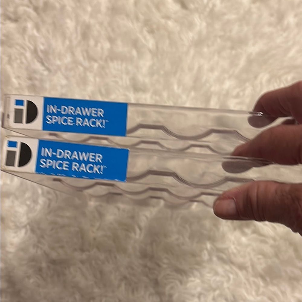 BUNDLE In-Drawer Spice Racks - Two: Both are Clear